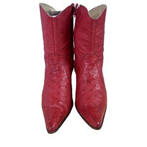 Elegant Red Ankle Booties